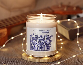 Three Kings Soy Candle,  9oz Holiday Scented Candle, Reyes Magos Inspired, Cozy Christmas Home Decor, Gift Candle