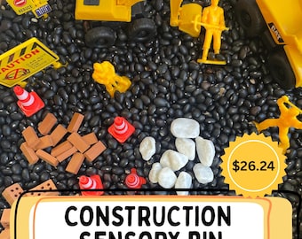 Sensorische Bin-Konstruktion sensorisches spielen für kinder farbiger reis für sensorische spielen dramatisches spiel geschenk für kindkonstruktion geburtstagsgeschenk