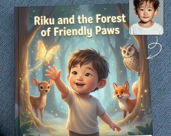 Personalized Kids Animal Storybook | Custom Adventure Book for Boys | Unique Gift for Child | Keepsake Gift