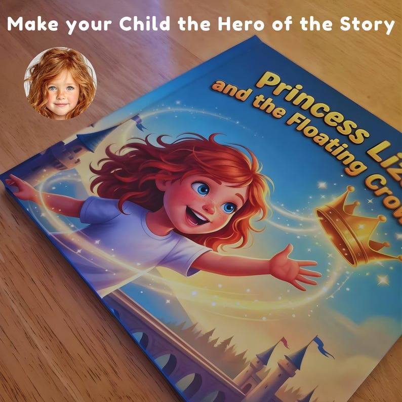 Custom kids story book from photo baby storybook with name keepsake