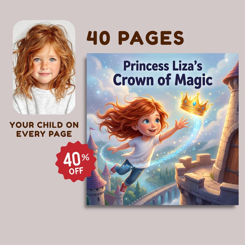 Custom Baby Story Book – Personalized Toddler Gift with Name and Photo Keepsake