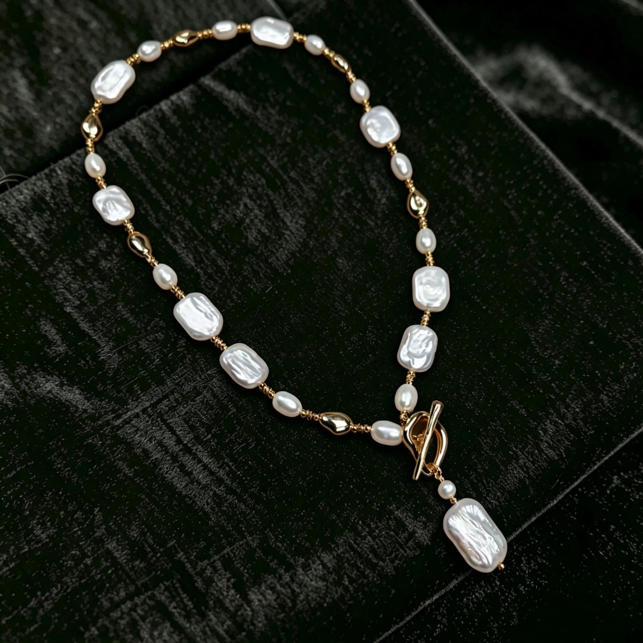 Keshi pearl necklace - Etsy 日本