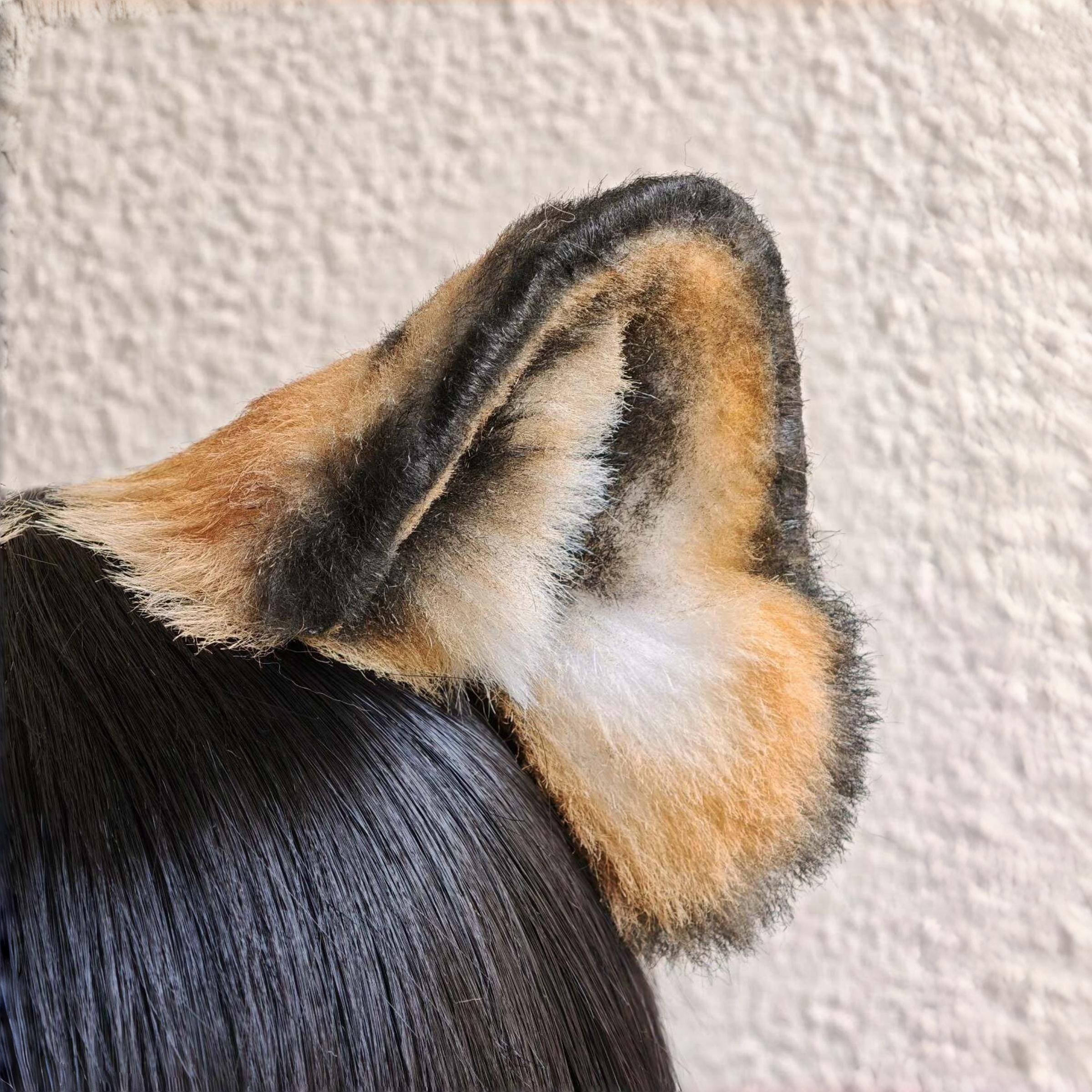 Handmade Realistic Tiger Ears Headband, Orange Black White Cosplay Accessory, 8cm