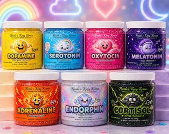 Butter Slime Stress Relief Set | 7 Scented Slimes | ASMR Fidget Gift | Anxiety Relief | Dopamine Serotonin Oxytocin Melatonin Slime Set