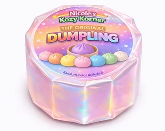 Nicole's Kozy Korner Original Dumpling Squishy, Kawaii Stress Relief Toy