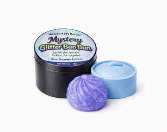 Mystery Glitter Bao Bun Squishy, Kawaii Stress Relief Toy