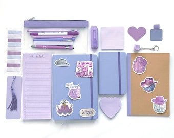 Personalized Stationery Set | Journal Kit | Bookish Bundle | Notebook, Pens, Stickers