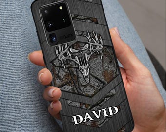 Deer Skull Hunter Hunting camo Personalized Custom Name For Iphone,Samsung