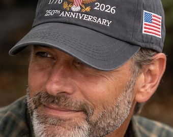 USA 250-jähriges Jubiläumshut 1776-2026 Vaterländische Adlerkappe, Freiheitshut der Vereinigten Staaten, Baseballkappe der amerikanischen Flagge, veteranengeschenk