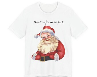 Camiseta HO favorita de Santa Claus / Camiseta navideña vintage de Santa Claus