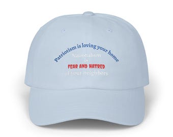 Patriotism Dad Cap | Embroidered Slogan Hat