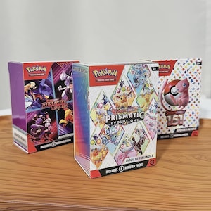 Paquete de 6 sobres de cartas coleccionables Pokémon 151 Prismatic Destined Rivals – Sellado de fábrica