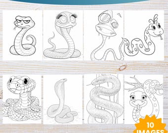 Coloriages de serpents réalistes, Coloriages de serpents réalistes