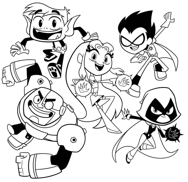 Teen Titans Go Malpaket | Titanen Cartoon Malbuch | 46 Seiten Druckbare PDF | Superhelden Kinder Erinnerungsbuch | Sofort Download Bild 6