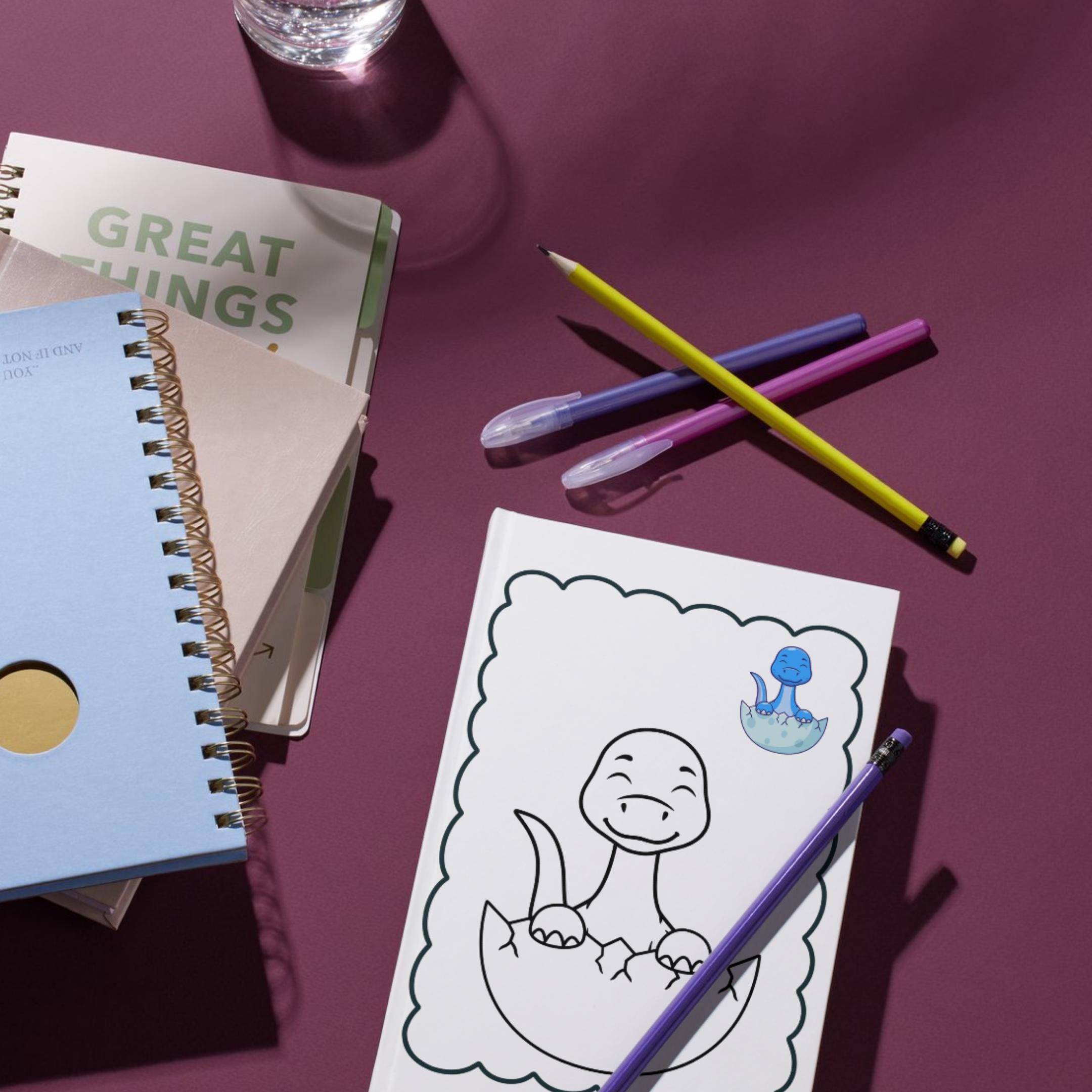 Dinosaur Coloring Book for Kids | 10 Printable Pages (PDF) - Etsy