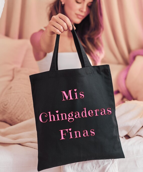 Mis Chingaderas Finas Tote Bag, Funny Spanish Gift, Toxica Bag, Coquette Aesthetic, Latina Gift for Her, Mexican Humor, Reusable Market Bag
