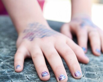 Mermaid Manicure SVG Pack - Mermaid Scale Stencils in 2 sizes - Use for Mermaid Manicure and Much More + BONUS "I Believe in Mermaids" file