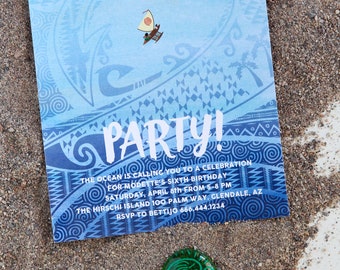 Moana Invitation - Printable & Editable PDF - Moana Party Invite - Instant Download for Moana Birthday Party, Moana Pool Party or Luau
