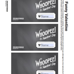 Editable Whoopee Cushion Valentine Template Printable PDF Whoopie Cushion Class Valentines image 2