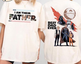 Ich bin ihr Vater Shirt, bester Vater aller Zeiten Star Wars Parodie T-Shirt, Komfort Farben Vintage Papa Shirt, Retro Jedi Vatertagsgeschenk, Darth Papa T-Shirt