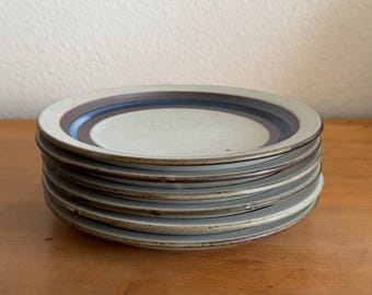 Set of 6 Vintage Otagiri Horizon Salad Plates – Japanese MCM Stoneware