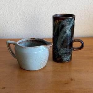 Vintage Espresso Mug and Creamer – S. Ballard (VT) & Caffè D’Vita