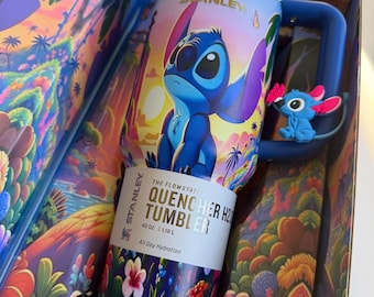 Personalized Stitch  stanley 40 oz Cup, Christmas Gift for Him Or Her