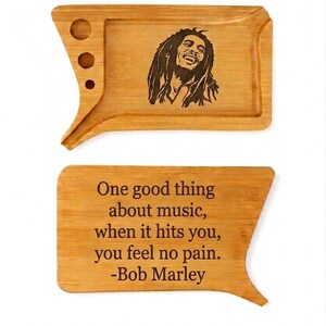 Portable Bamboo Rolling Tray with Loader Tool and Cone for Herb & Tobacco Accessory