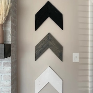 Wooden Chevron Arrow Wall Art Decor BOHO Farmhouse Large