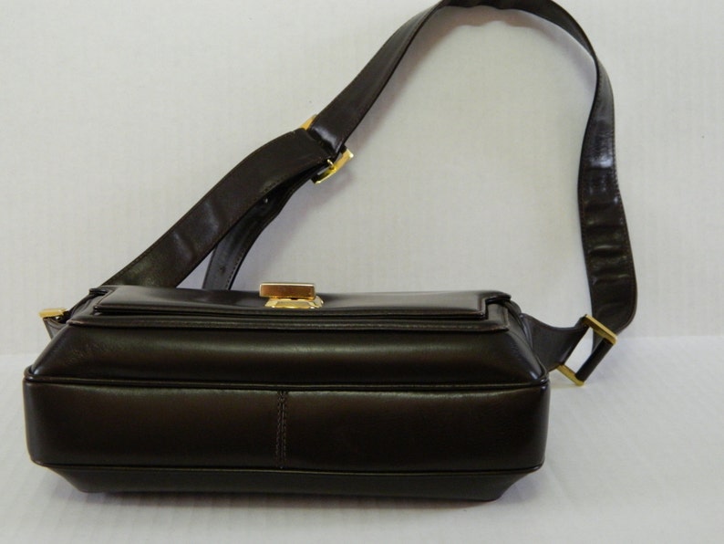 Gucci Roma Dark Brown Leather Shoulder Bag Etsy