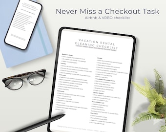 Vacation Rental Deep Cleaning Checklist | Canva Template