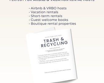 Airbnb Host Sign Bundle | 8 Editable Canva Templates | Vacation Rental Signs Pack | VRBO STR House Rules WiFi No Smoking | Instant Download
