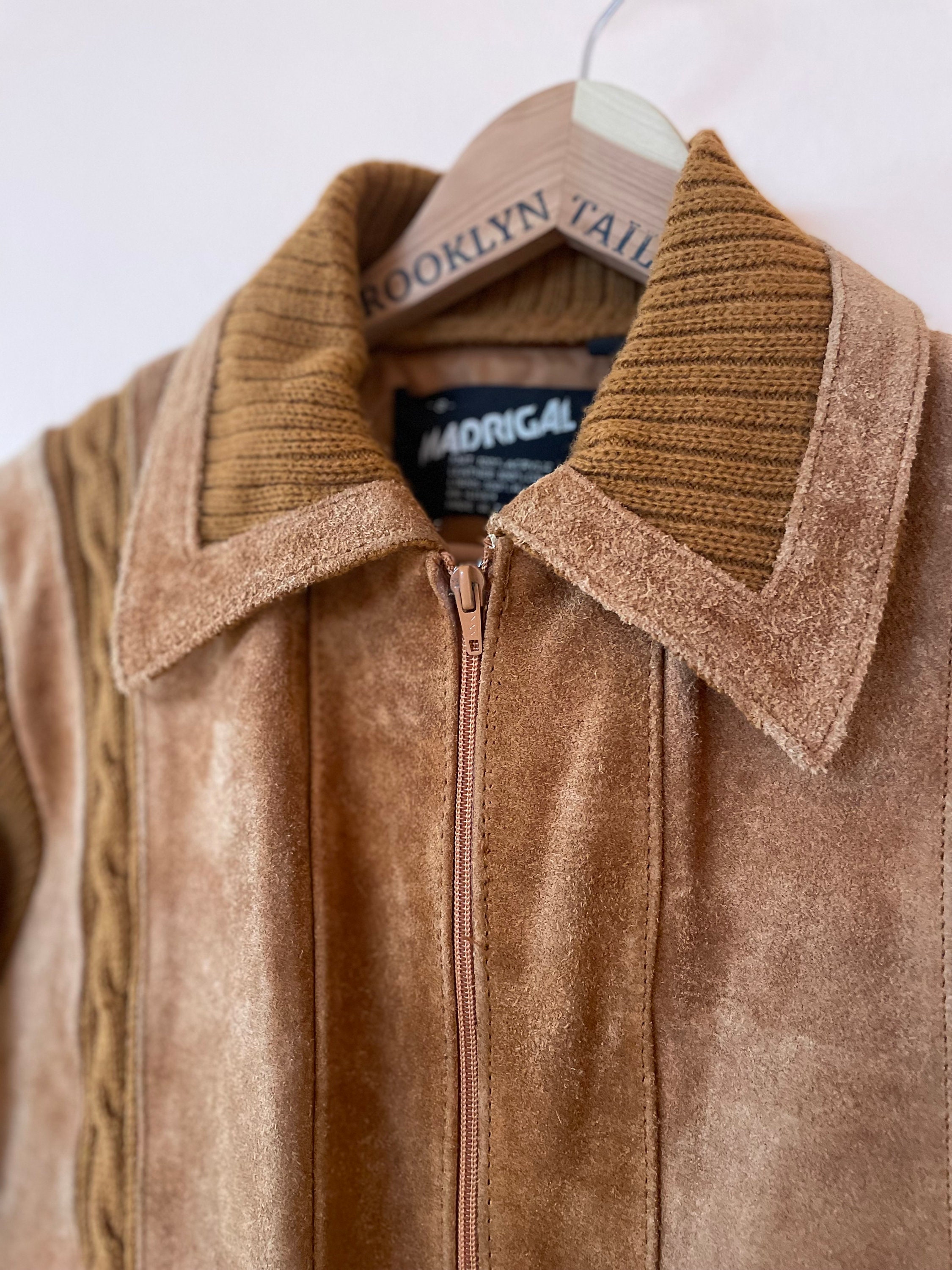 【2025年最新】海外限定の人気アイテム zip front 80s up jacket knit leather ジャケット・アウター
