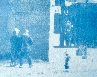 To Be In Love - Cyanotype from Printed Transparency Slide