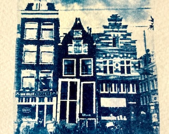 Customized/Personalized Cyanotype - made from printed transparency slide