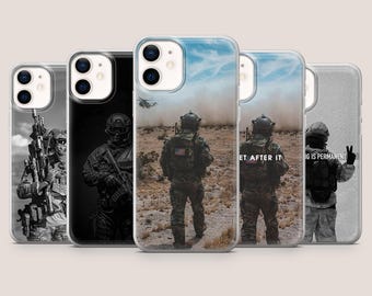 Wojskowe etui na telefon z wizerunkiem żołnierza i weterana na iPhone'a 17Pro, 16, 15, 14, 13, 12, Samsunga S26, S25, S24, S23Fe, A16, A56, Pixela 10A, 9Pro