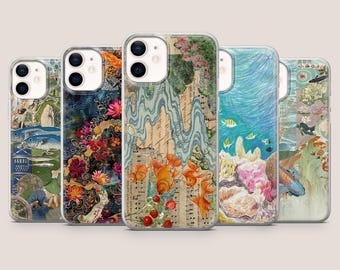 Etui na telefon z motywem ryby rafy koralowej i życia morskiego do iPhone'a 17Pro, 16e, 15, 14, 13, 12, Samsunga S26, S25, S24, S23, A16, A56, Pixela 10A, 9Pro