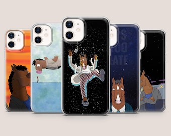 Etui na telefon Bojack Horseman z kreskówkowym koniem na iPhone'a 17Pro, 16, 15, 14, 13, 12, Samsunga S26, S25, S24, S23Fe, A16, A56, Pixela 10A, 9Pro