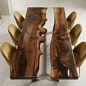 Unique Epoxy Resin Dining Table, Epoxy Counter Top, Resin Coffee Table, Handmade Wooden Furniture, Personalized Room Decor, Gift for dad