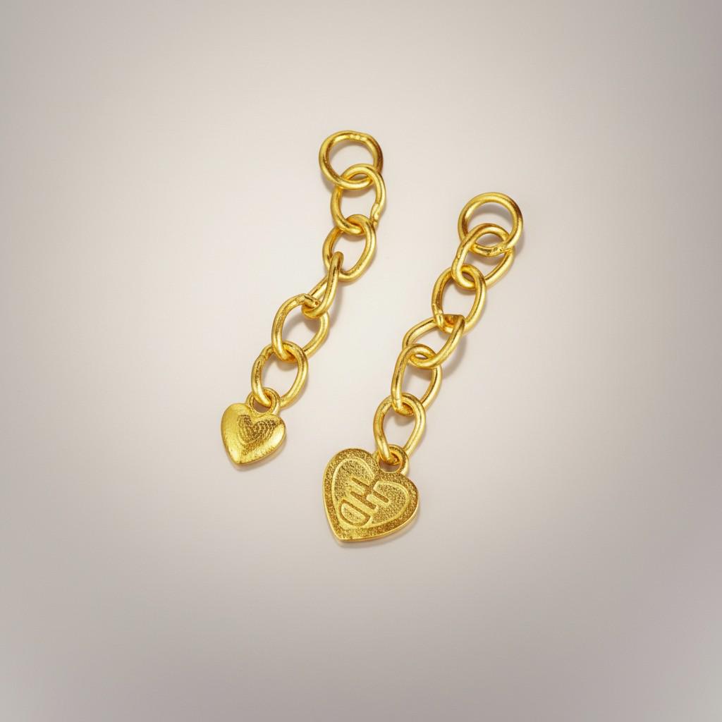 24K金製ベイビープレスレットと24K金製ペンダント 鈴付き 24k chinese gold