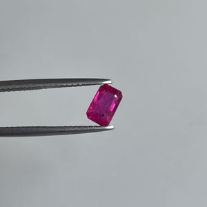 Rubí natural de calidad AAA certificado, talla octogonal facetada, gema suelta: Precio por pieza