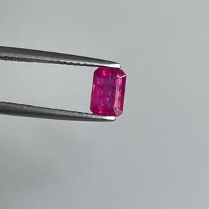Rubí natural de calidad AAA certificado, talla octogonal facetada, gema suelta: Precio por pieza