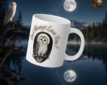 Owl Always Love You Night Owl Celestial Moon Stars Jumbo Mug 20oz
