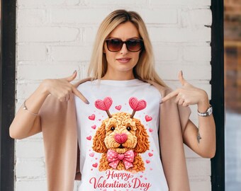 Valentine's Day Dog PNG, Puppy Heart Design (Digital Download)