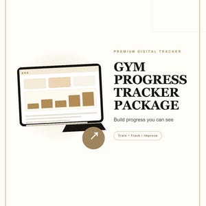 Rastreador de progreso en el gimnasio: Registro de entrenamiento en Excel y planificador de medidas corporales