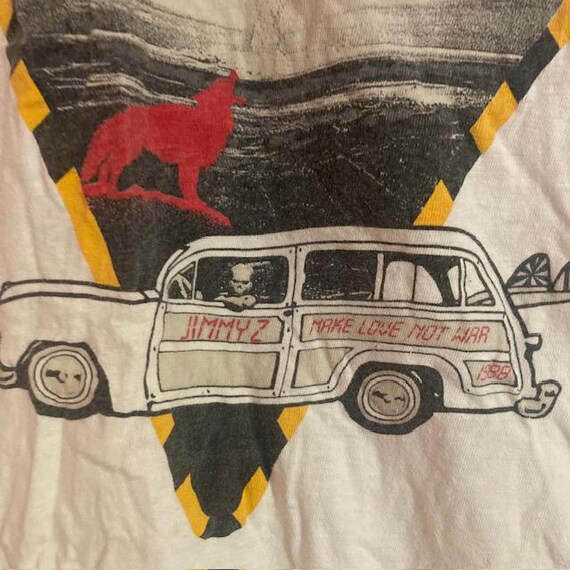 Jimmy'z Vintage- Rare Tee- T-shirt - 80s -surfer-woody & the Bomb