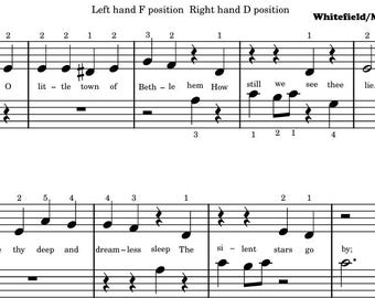 O Little Town of Bethlehem Nivel 1 Piano Fácil Let's Play Music Acordes