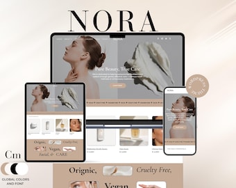 Szablon e-commerce Nora | Motyw WooCommerce dla marek kosmetycznych, sklepów z kosmetykami i sklepów z artykułami wellness