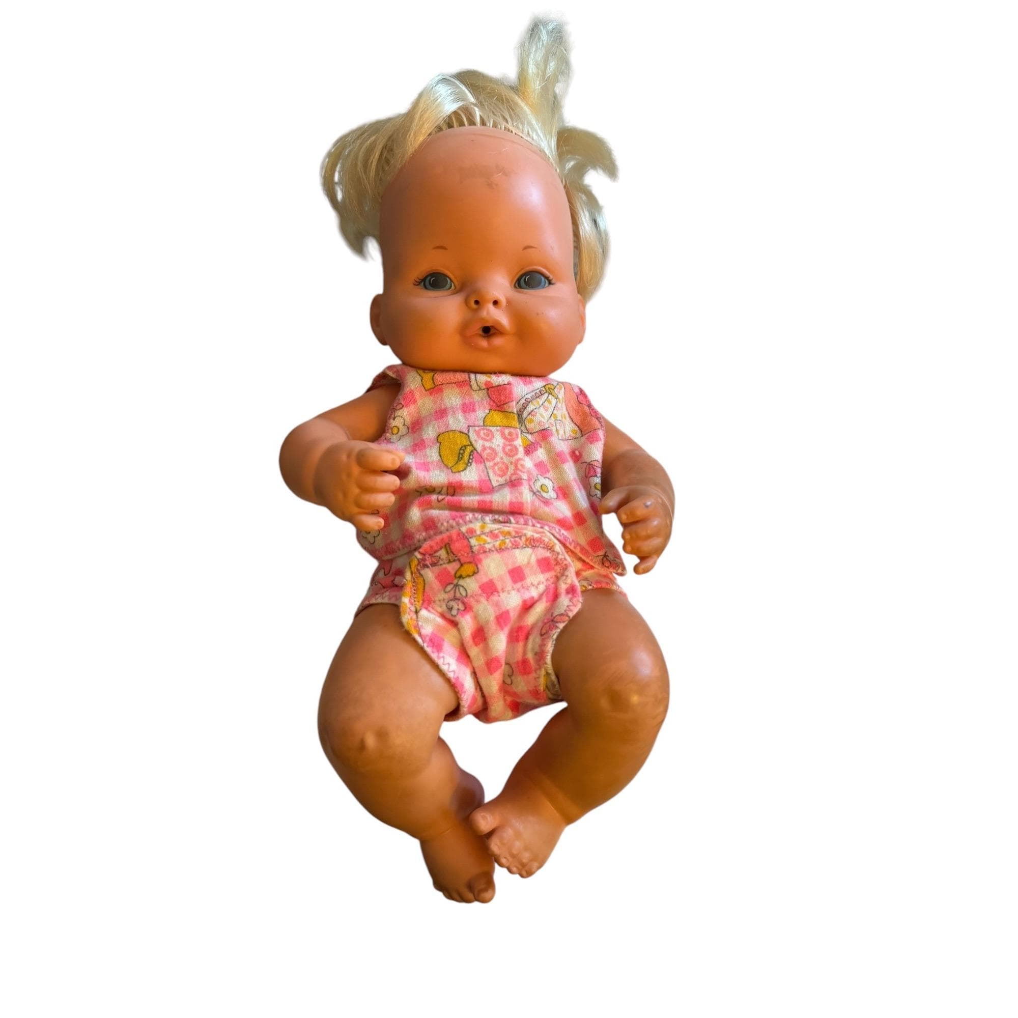Vintage 1974 Mattel Baby Rubber Doll 12