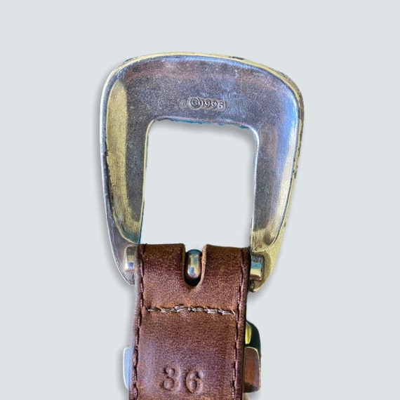 Vintage 1996 Leather Belt - image 5